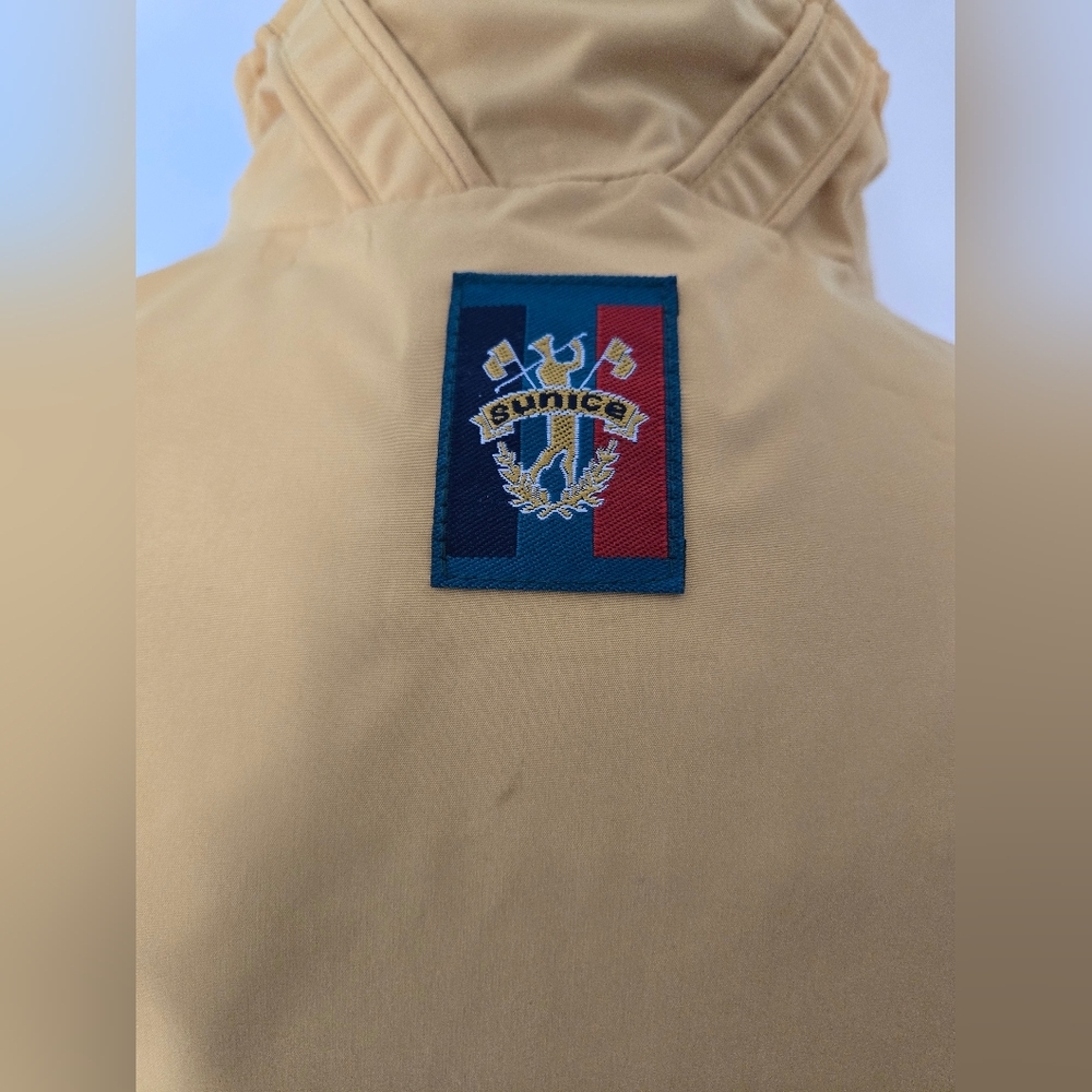 Vintage Sunice Mustard Pullover Windbreaker Jacket L‎ Oversized Golf 90s Korea - Picture 7 of 16